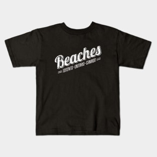 Beaches scripit Kids T-Shirt